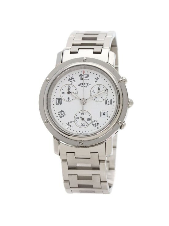 Hermes Clipper Chronograph Watch SS main image 11